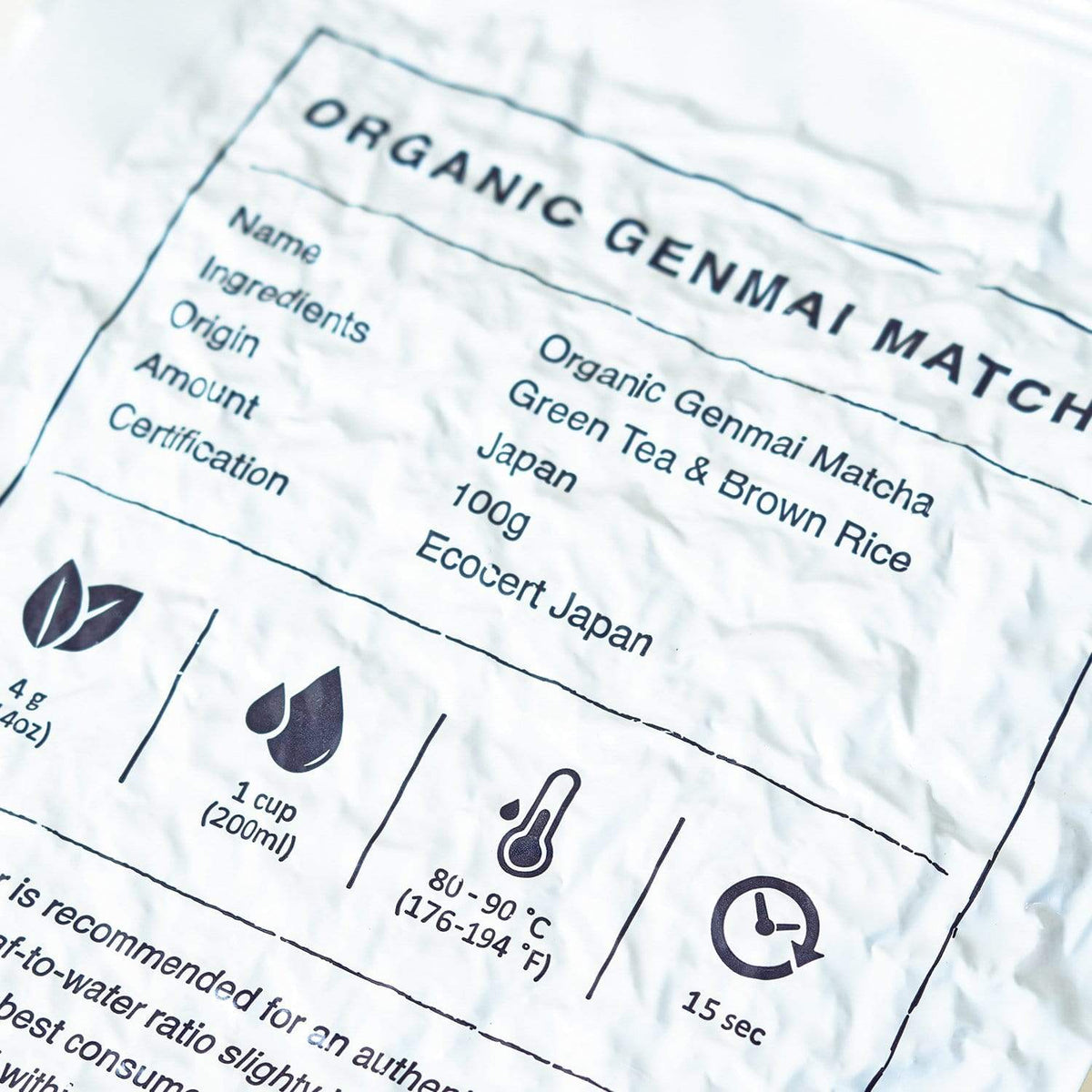 Organic Genmaicha with Matcha